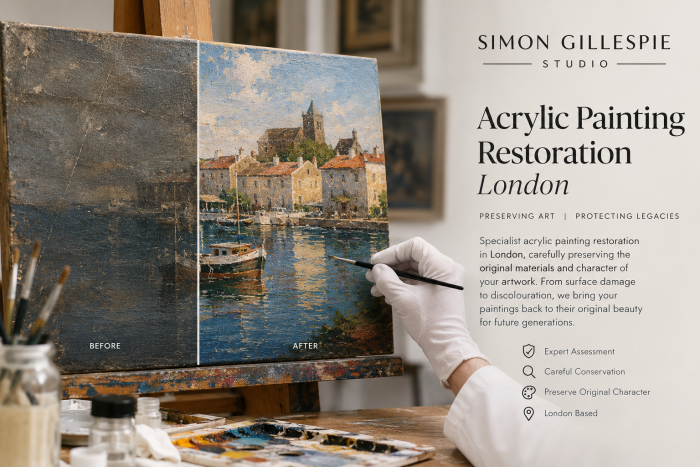 Acrylic Painting Restoration London | Simon Gillespie Studio