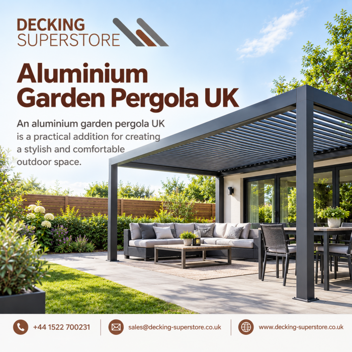 Aluminium Garden Pergola UK