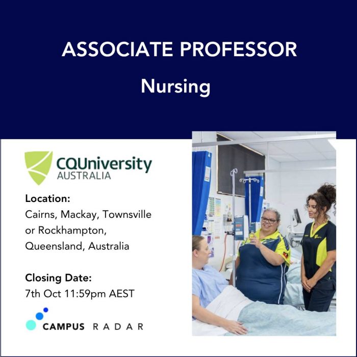 CQUniversity Nursing Jobs | Associate Professor Opportunity 2026