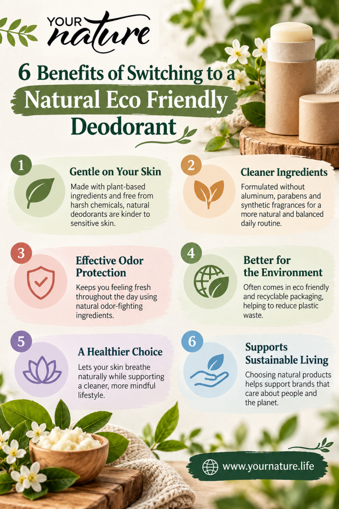 6 Benefits of Switching to a Natural Eco Friendly Deodorant