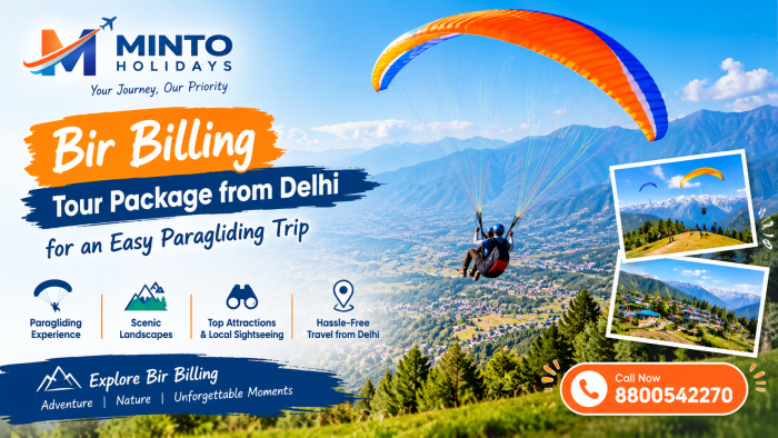 Bir Billing Tour Package from Delhi for an Easy Paragliding Trip