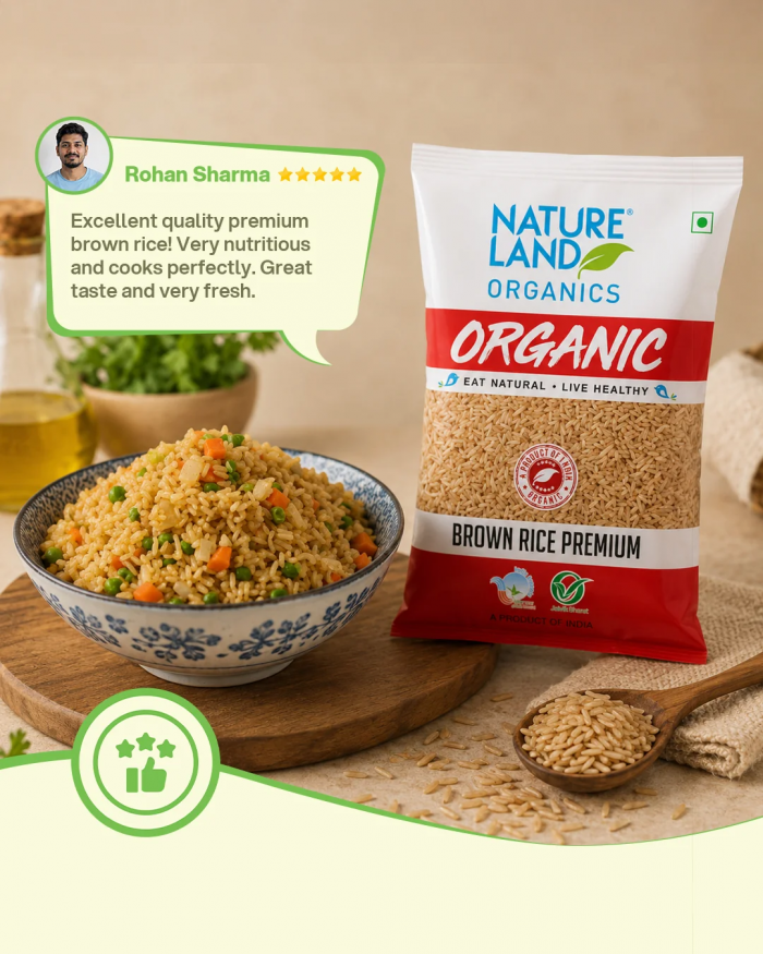 Organic Brown Rice Premium | Rich in Fiber & Essential Nutrients
