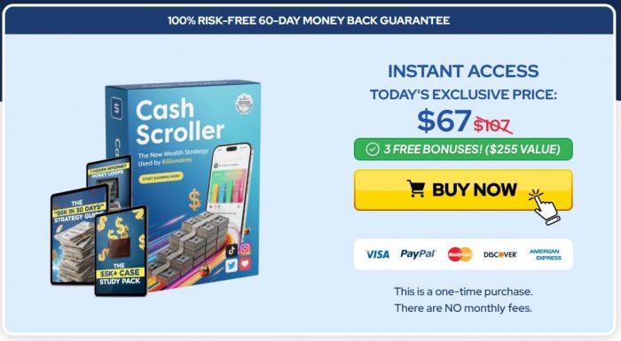 Official@- https://www.facebook.com/CashScroller/