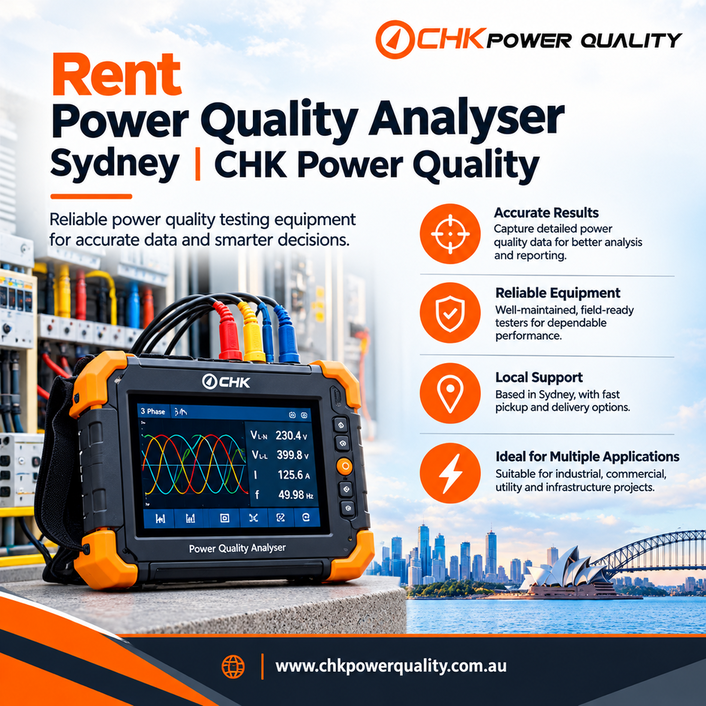 Rent Power Quality Analyser Sydney | CHK Power Quality