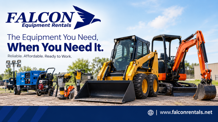 Falcon Equipment Rental | Reliable Mini Skid Steer Rental