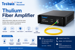 Thulium Fiber Amplifier for High-Performance Optical Applications