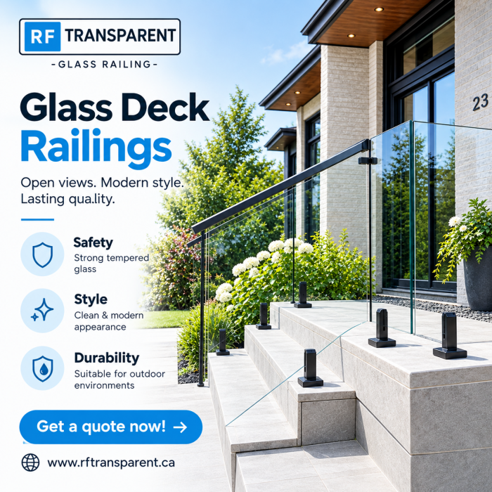 Upgrade Your Outdoor Space With Elegant Glass Deck Railings