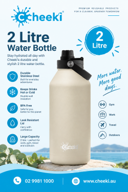 Stay Hydrated All Day with a 2 Litre Water Bottle from Cheeki