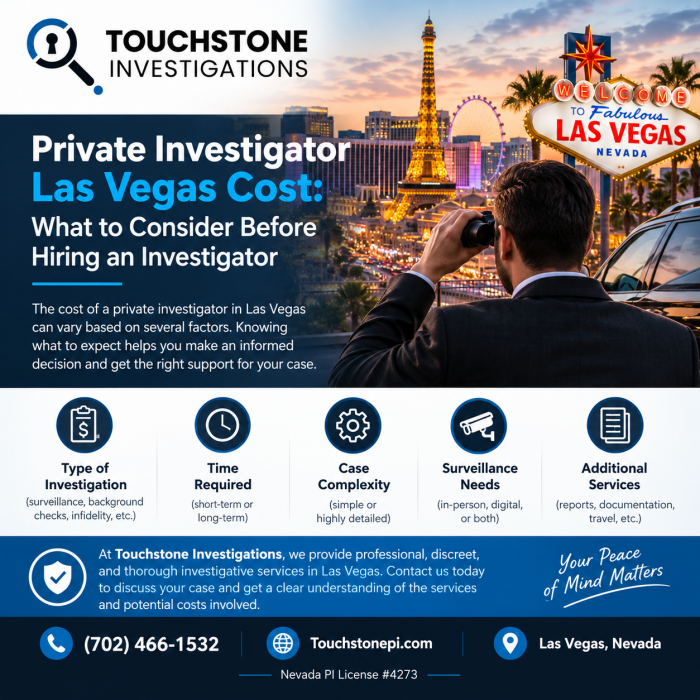 Private Investigator Las Vegas Cost: What to Consider Before Hiring an Investigator
