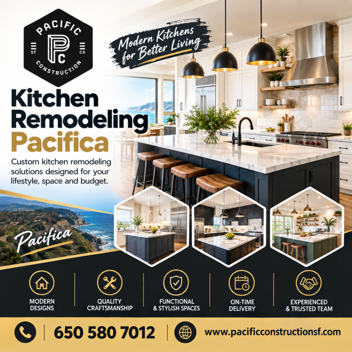 Kitchen Remodeling Pacifica – Modern Kitchen Renovations Designed for Your Home