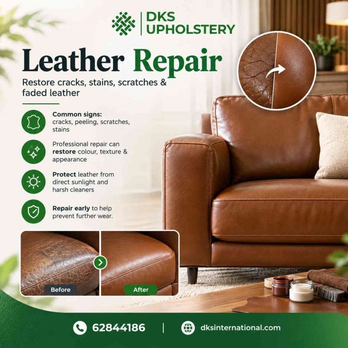 Leather Repair Singapore – Restore Cracks, Scratches & Faded Leather