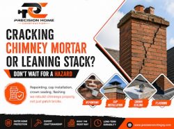 Cracking Chimney Mortar Or Leaning Stack