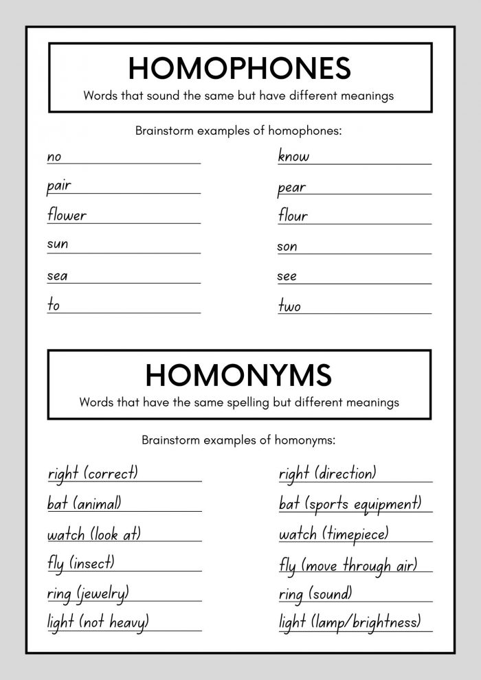 What Is the Difference Between Homophones and Homonyms?