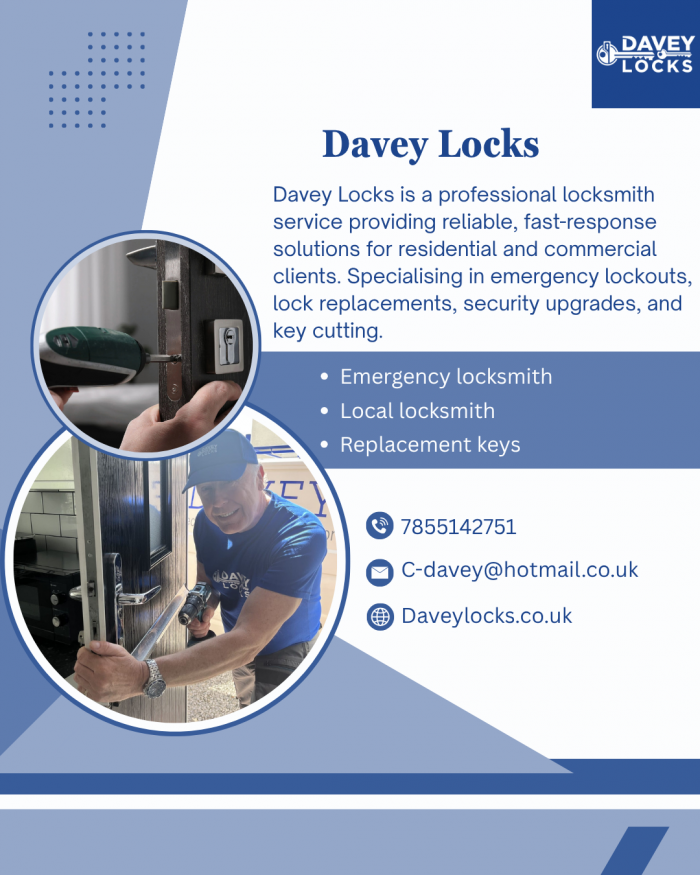 Emergency Locksmith Services | Davey Locks UK