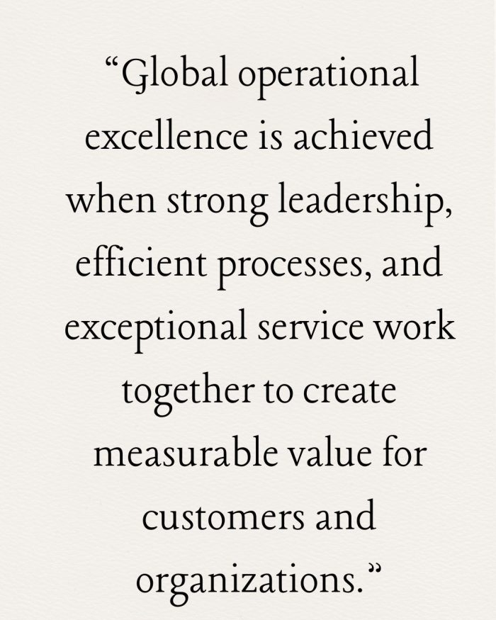 Eric Albuja Senior Manager Global Operations and Service