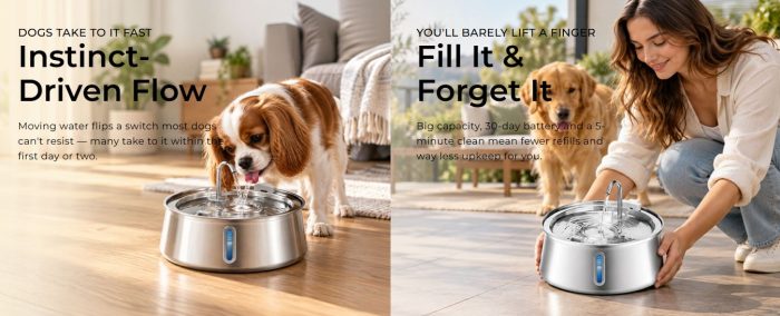 Official@- https://www.facebook.com/FounTailFreshWaterDogBowl/