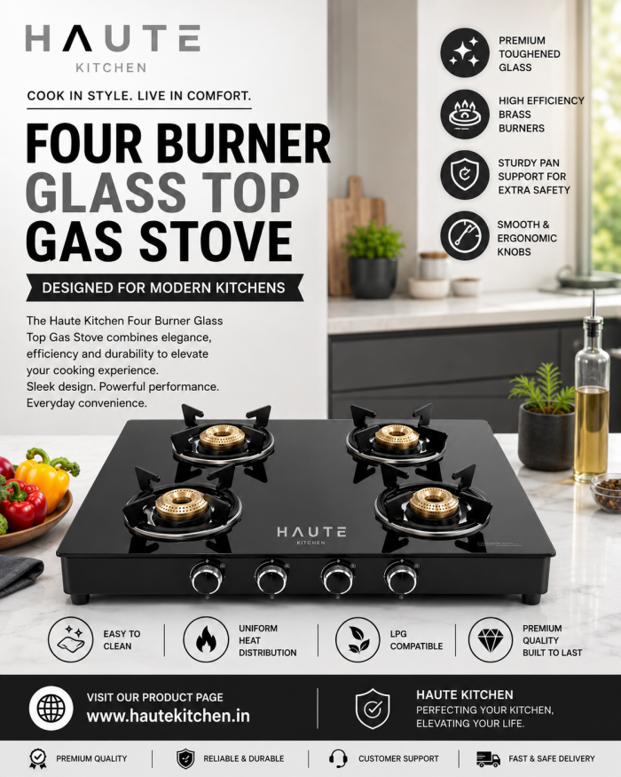Modern Gas Stoves Designed for Everyday Cooking