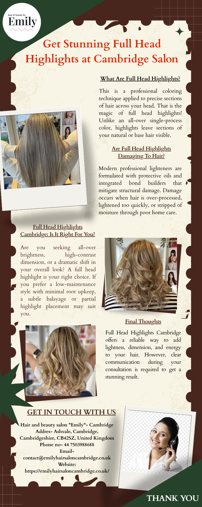 Get Stunning Full Head Highlights at Cambridge Salon
