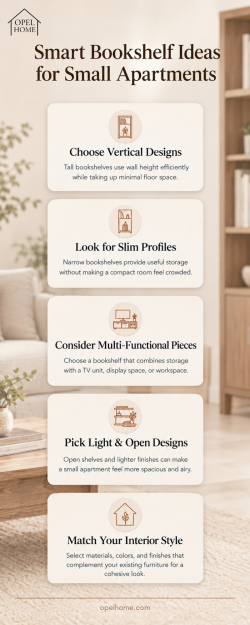 How to Choose a Bookshelf for Small Apartments in Dubai
