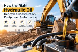 How the Right Hydraulic Oil Improves Construction Equipment Performance