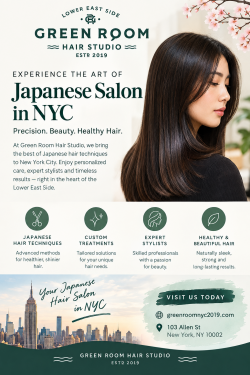 Japanese Salon in NYC | Green Room Hair Studio