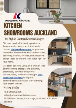Kitchen Showrooms Auckland for Stylish Custom Kitchen Designs
