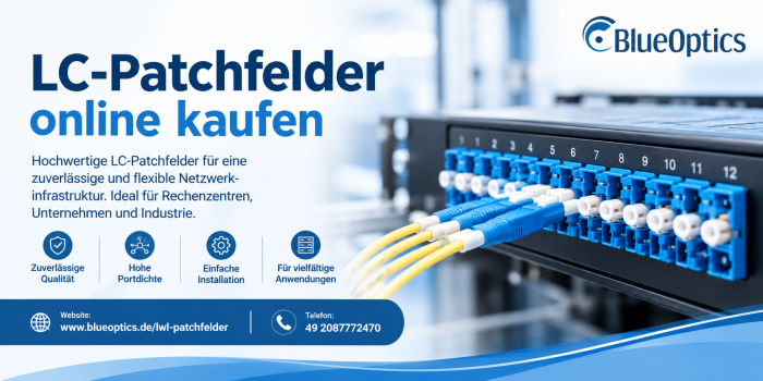 LC-Patchfelder online kaufen – zuverlässige BlueOptics Lösungen für Netzwerke und Rechenzentren