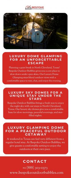 Luxury Dome Glamping for an Unforgettable Escape