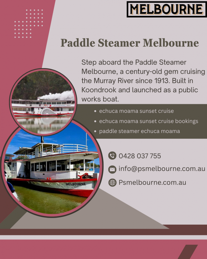 Memorable Echuca Moama Sunset Cruise Experience | Paddle Steamer Melbourne