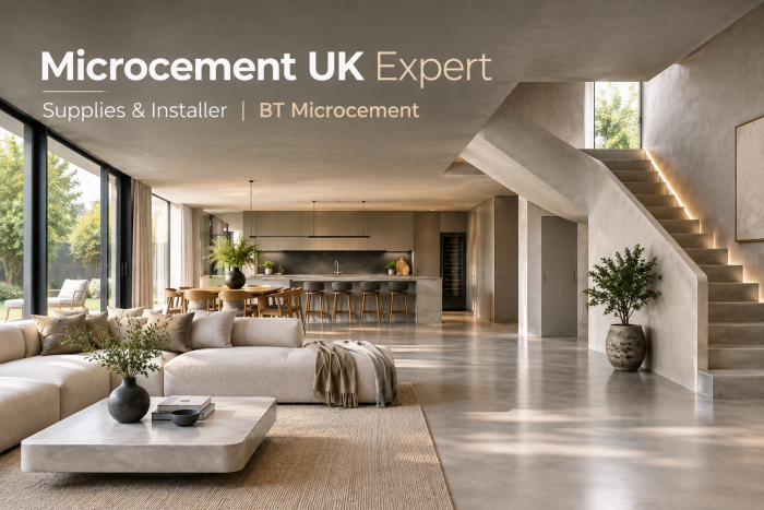 Microcement UK Expert | Supplies & Installer | BT Microcement