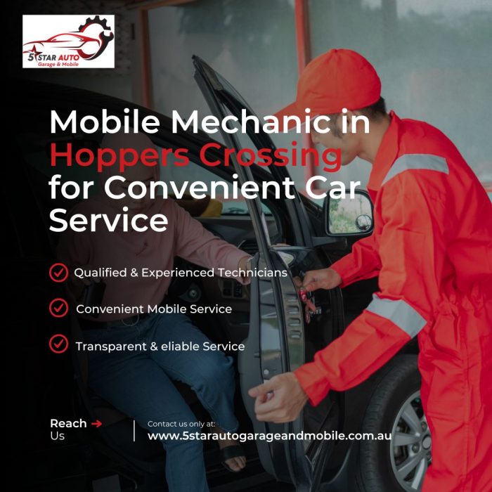 Mobile Mechanic in Hoppers Crossing for Convenient Car Service