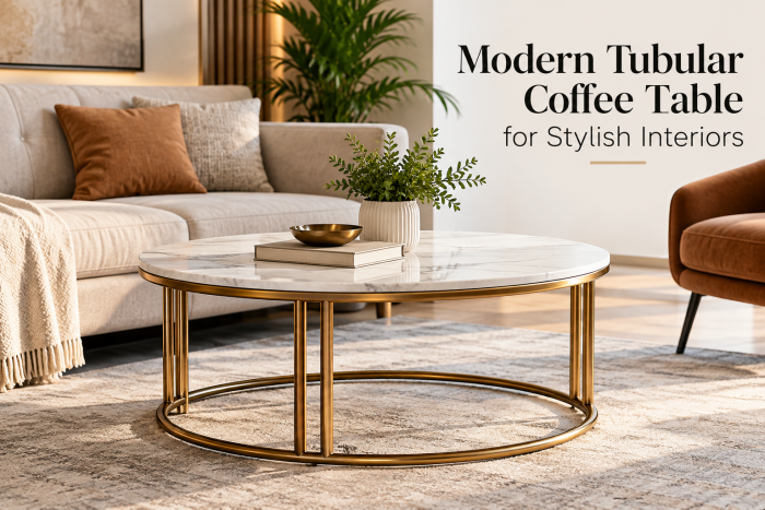 Modern Tubular Coffee Table for Stylish Interiors