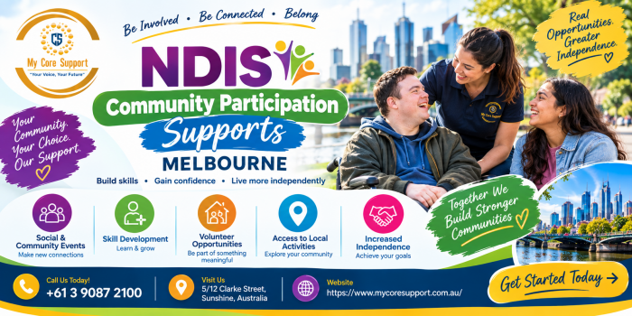NDIS Community Participation Supports Melbourne