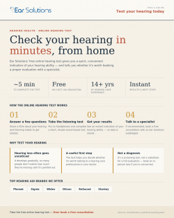 Hearing Test Online – Take a Convenient Hearing Check