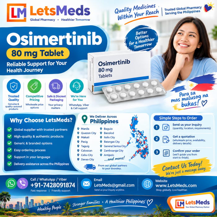 Osimertinib 80 mg Tablet Online in the Philippines