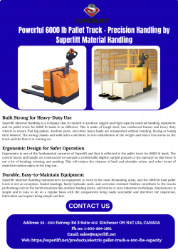 Powerful 6000 lb Pallet Truck – Precision Handling by Superlift Material Handling