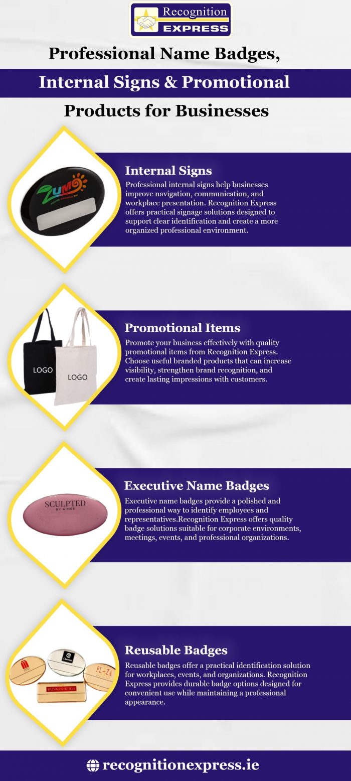 Professional Name Badges, Internal Signs & Promotional Products for Businesses