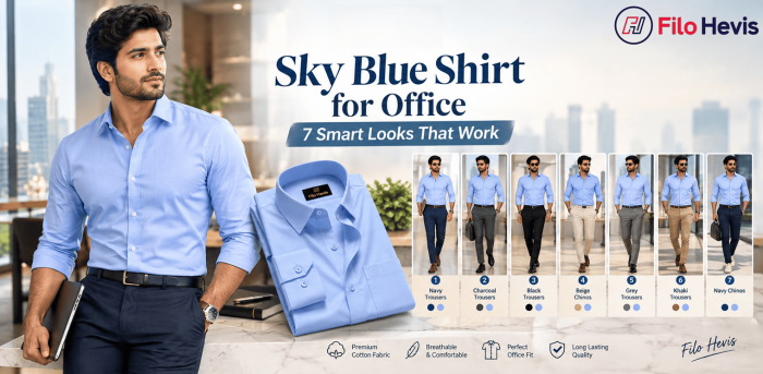 Sky Blue Shirt for Office: 7 Smart Looks That Work
