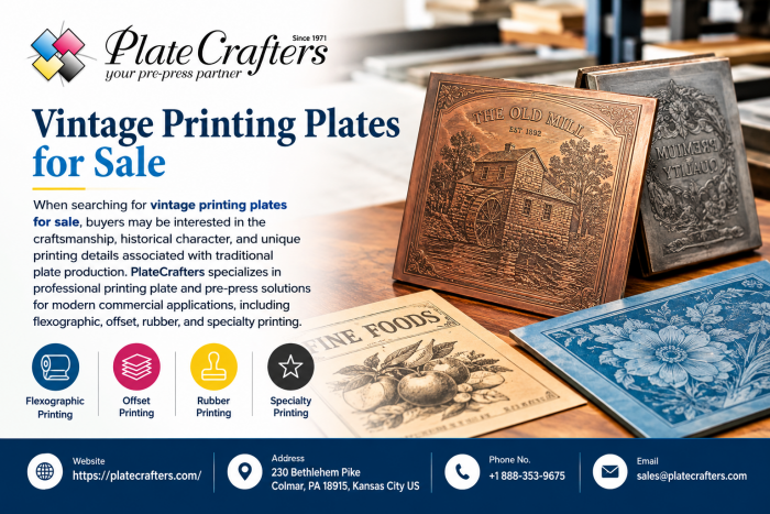Vintage Printing Plates for Sale | PlateCrafters