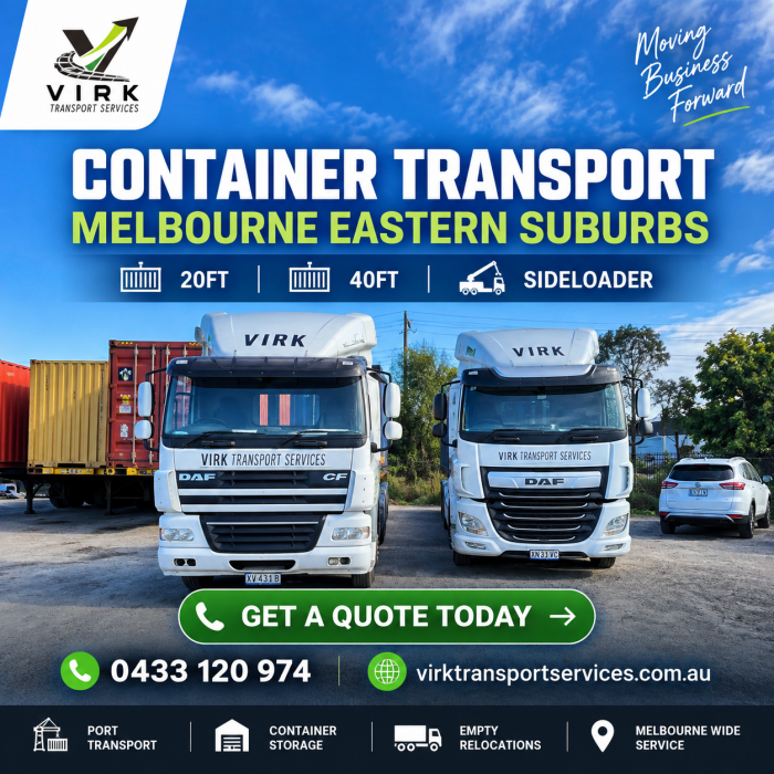 Container Transport to Melbourne’s Eastern Suburbs