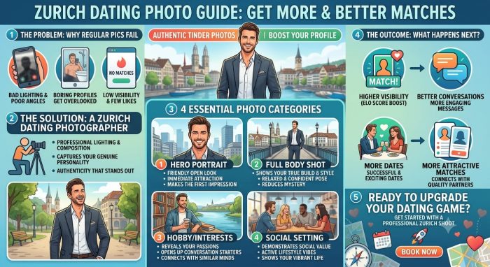 Professionelle Tinder-Bilder aus Zürich