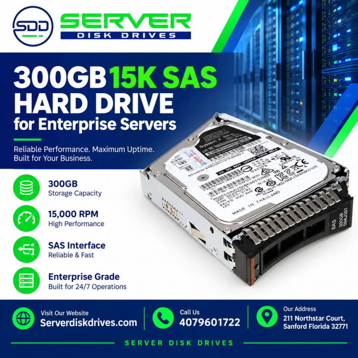 300GB 15K SAS Hard Drive for Enterprise Servers