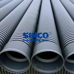 High-density polyethylene (HDPE) double-wall corrugated pipe