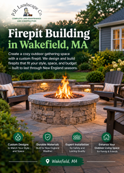 Stone Firepit Building in Wakefield, MA