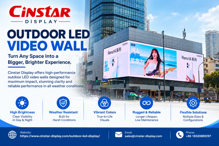 Create Stunning Outdoor Impact with an Outdoor LED Video Wall