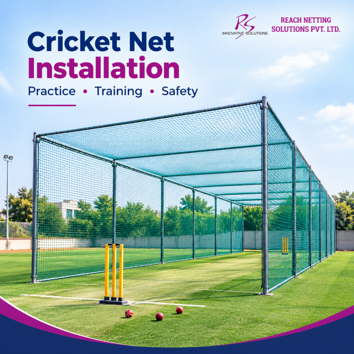 Cricket Net Installation for Practice & Training | Reach Netting Solutions