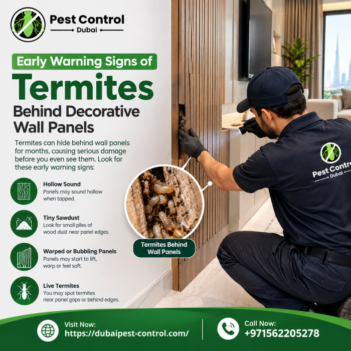 Early Warning Signs of Termites Behind Decorative Wall Panels