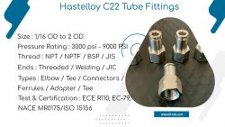 Hastelloy C22 Tube Fittings
