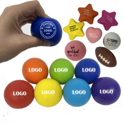 Custom Logo Round Shaped PU Stress Relief Ball Toy