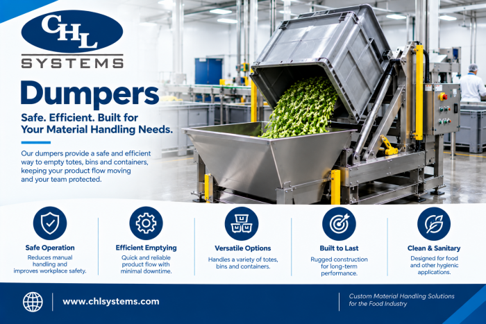 Custom Dumpers for Efficient Food Material Handling